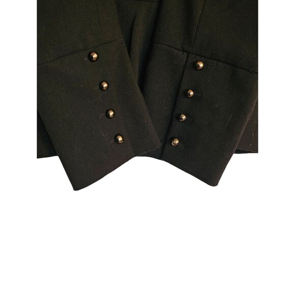 Ann‎ Taylor military jacket size 8 button close black - Picture 3 of 11